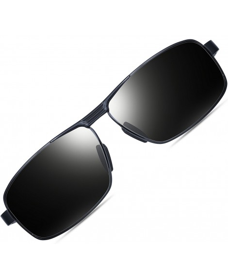  ATTCL Men's Metal Frame Driving Sport Polarized Sunglasses  For Men12490black-gray: Sunglasses & Eyewear
