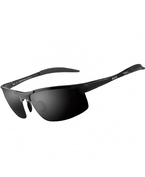 Duco Mens Sports Style Polarized Sunglasses Light Metal Frame